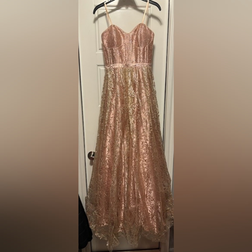 Elegant Lace Evening Gown